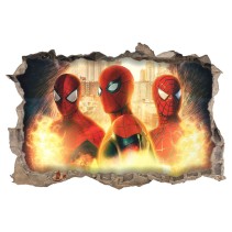 Vinilos agujero efecto 3d spider man no way home